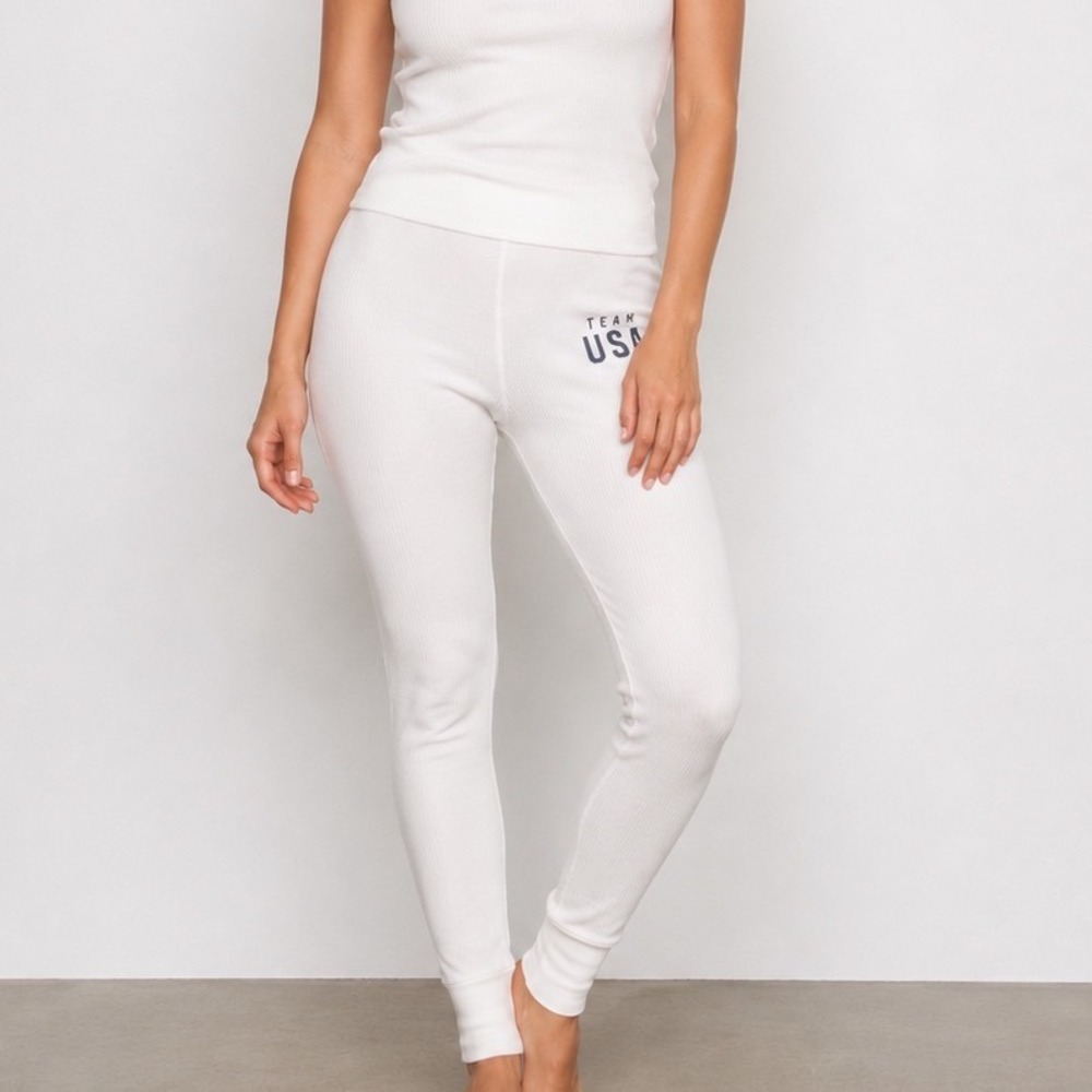 SKIMS‎ Soft Lounge Rib Leggings Team USA White Large